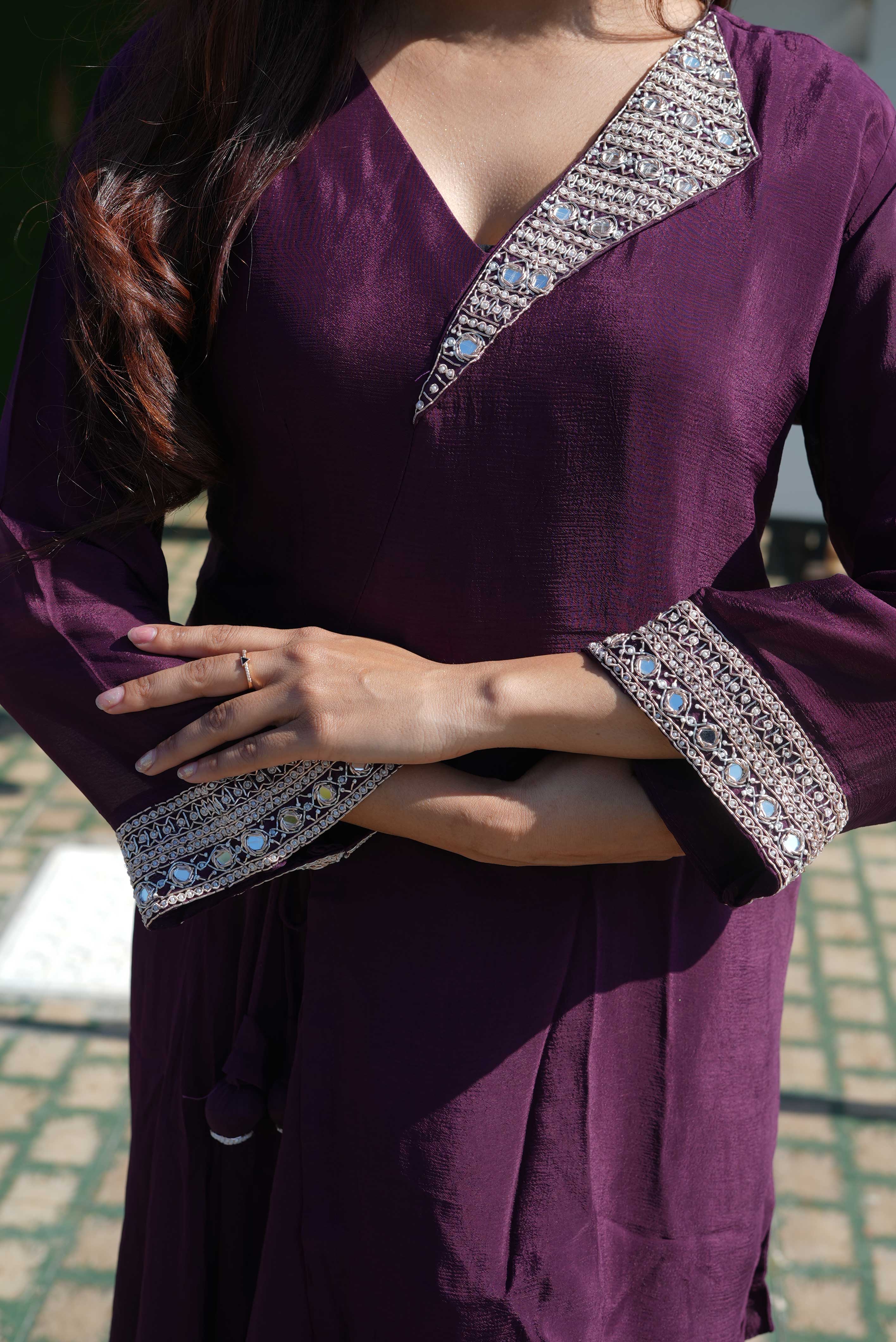 Royal Plum Elegance Kurta Set